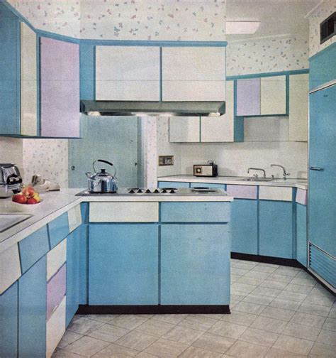 What is different in here is the use of granite or marble in the top of all countertop in the kitchen. "Kitchen Ideas," 1959 (With images) | Kitchen, Mid century ...