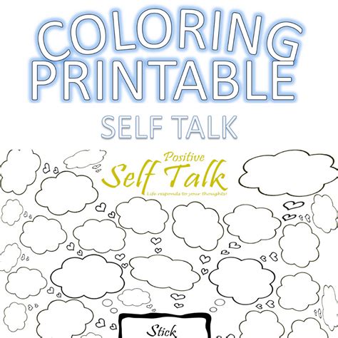 Artful Printables Coloring Self Talk Life Changing Knowledge