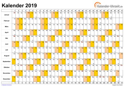 Kalender 2019 Zum Ausdrucken Kostenlos