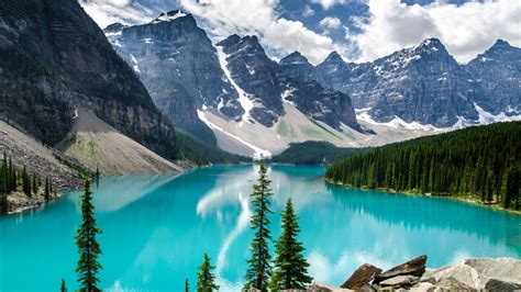 加拿大班夫国家公园 冰碛湖4k风景壁纸 3840x21604k风景图片高清壁纸墨鱼部落格