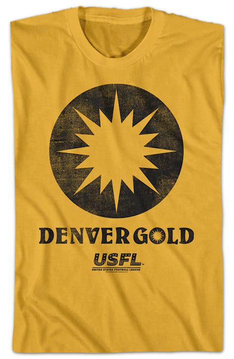 Denver Gold Usfl T Shirt