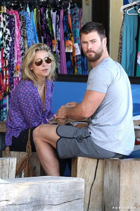 Pin For Later Chris Hemsworth Takes A Break From Filming To Enjoy A Sweet Lunch Date With Elsa