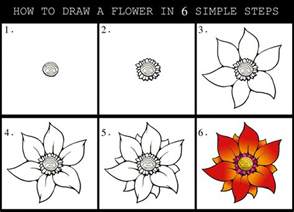 Daryl Hobson Artwork How To Draw A Flower Step By Step Guide Flower