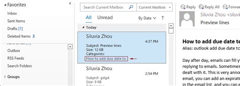 How To Display More Lines Of Preview In The Mail List In Outlook