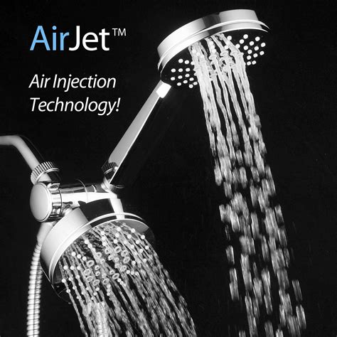 airjet 500 3 in 1 high pressure 34 setting luxury shower combo with high velocity flow