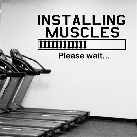 fitness motivation wall decal gym bodybuilding vinyl art sticker free shipping