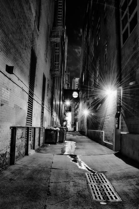 Denver 16th Street Alley Black And White Hdr 3 Raw Exposur Flickr