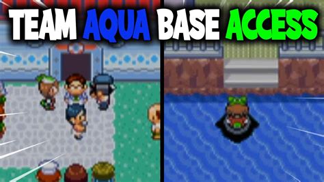 How To Get Access To Team Aquas Base On Pokemon Emerald Youtube