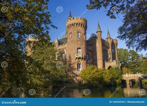Water Castle Moyland In Berburg Hau Germany Stock Photo Image Of