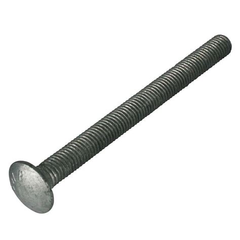 Everbilt 38 In 16 Tpi X 5 In Galvanized Carriage Bolt 803566 The