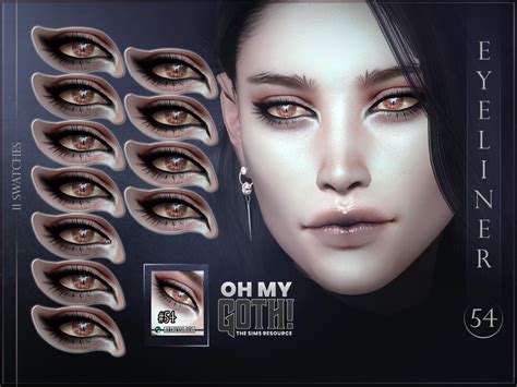 The Sims Resource Oh My Goth Eyeliner 54