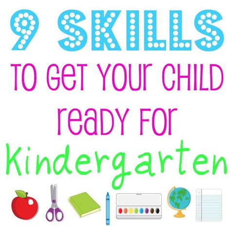 9 Skills To Get Your Child Ready For Kindergarten Bonnie Donahue