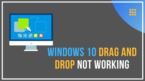 Windows 10 Drag And Drop Not Working Solved Youtube