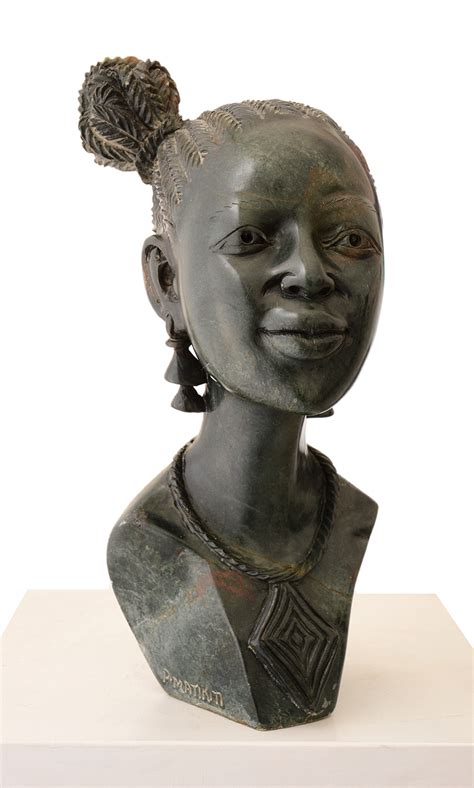 Traditional Shonas Bust Shona African Sculptures