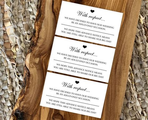 Printable Adult Only Wedding Invitation Insert Card Or Save Etsy