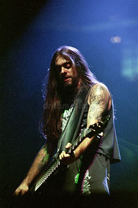 The Bassist Of Pantera Rex Brown During The Concert Editorial Stock