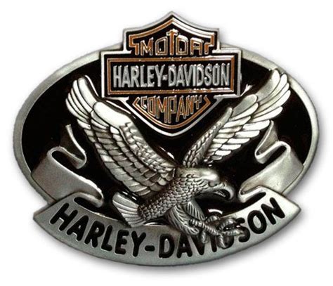 34 inch bar and sheild symbol ingrained in leather. Harley-Davidson Logo with Eagle Die Cast Belt Buckle http ...