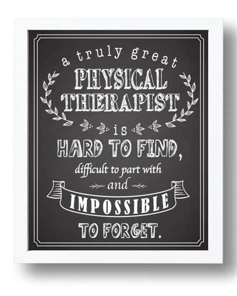 Physical Therapist Chalkboard Art Physical Therapist Quote Etsy