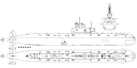 K 278 Komsomolets Soviet Submarine Blueprint Download Free Blueprint