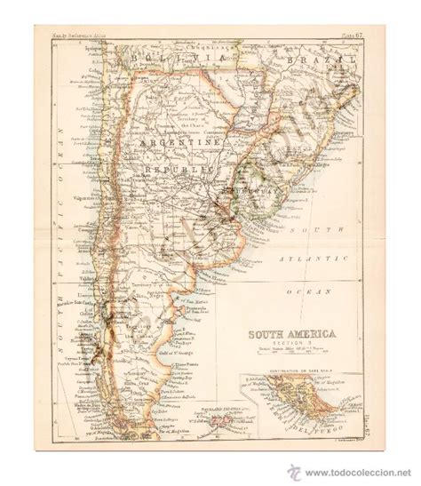 South America Map Edited In The 19th Century Comprar Mapas