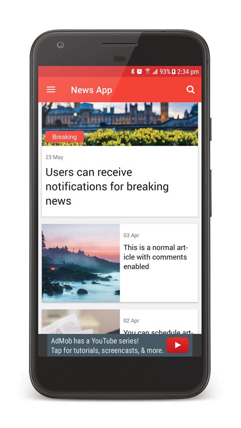 The Ultimate News App Template By Neurondigital Codecanyon