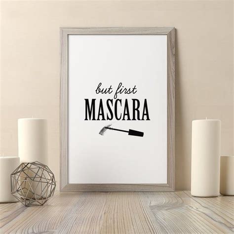 Pero First Mascara Makeup Wall Art Digital Download Mascara Etsy