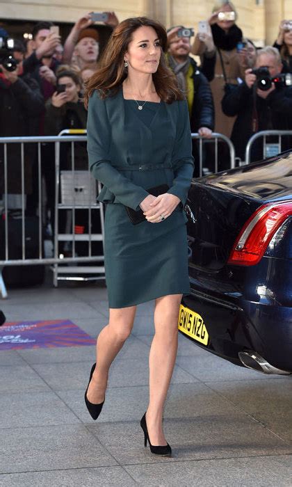 Kate Middleton Shows Off New Haircut Recycles Her Lk Bennett Power Suit