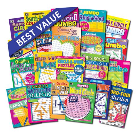 Zoco 50 Pack Word Search Puzzle Books In Bulk Bulk Word Search Books