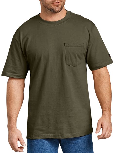 Men Dickies Mens T Shirt Short Sleeve Pocket Tee Heavy Weight Duty 100