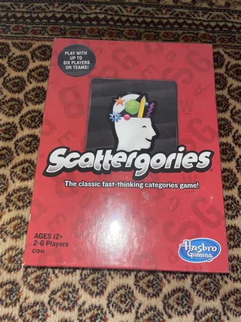 Hasbro Gaming Scattergories New Table Top Game Board Game New 1300