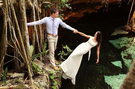 Riviera Maya Cenote Trash The Dress Shoot This Gorgeous Couple Rocked