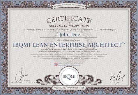 Enterprise Architecture Certificate The Architect