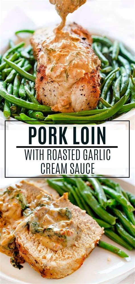 Pork tenderloin is a great meal to cook if you love meat and you're in the mood for comfort food — and these days, we're almost always in need of comfort food. Pork Loin with Roasted Garlic Cream Sauce is a great ...