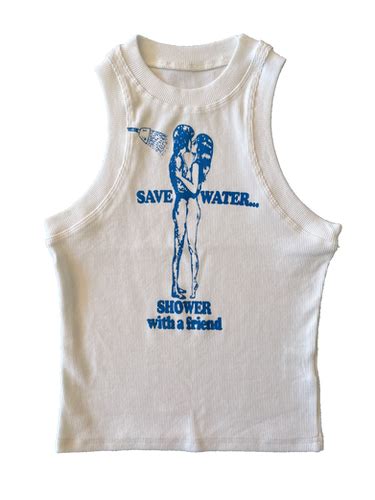 Save Water Shower With A Friend Tank Top Maisonrapito