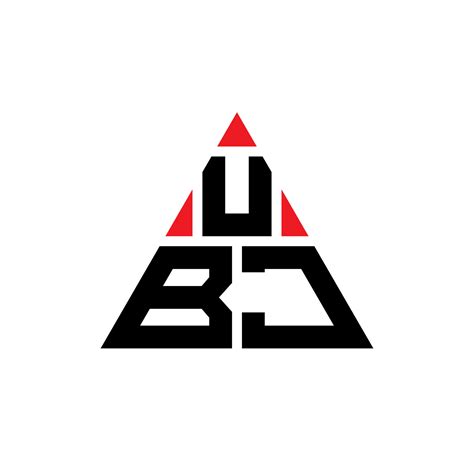 Diseño De Logotipo De Letra Triangular Ubj Con Forma De Triángulo