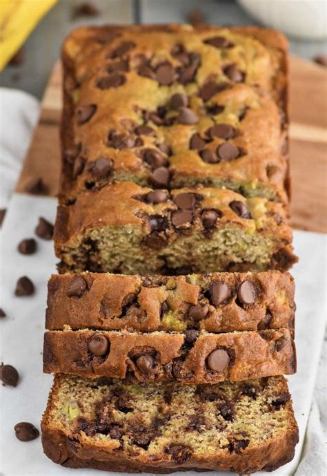 Banana Bread Choc Chip Recipe The Cake Boutique