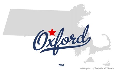 Map Of Oxford Ma Massachusetts