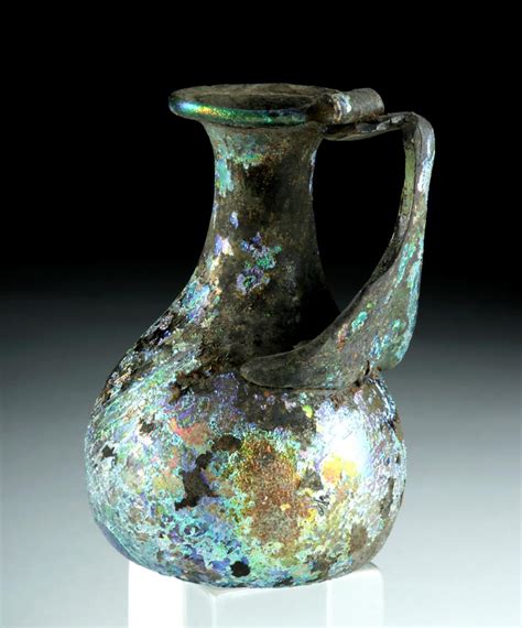 Sold Price Roman Glass Pitcher W Stunning Iridescence October 4 0118 7 00 Am Mdt