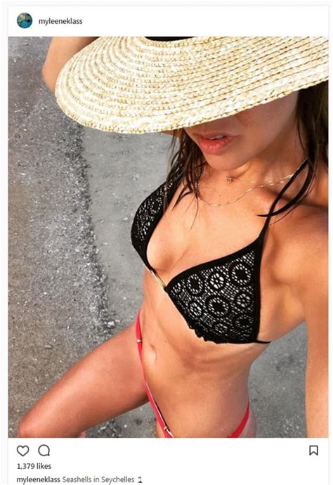 Myleene Klass Sizzles In Barely There Bikini On Instagram Daily Mail