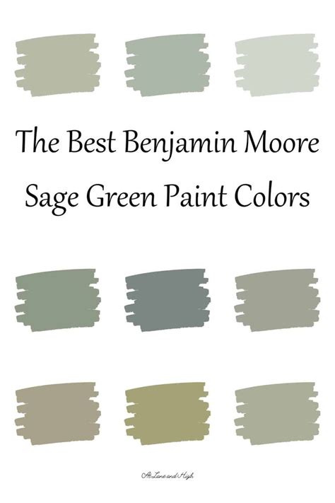 The Best Benjam Moore Sage Green Paint Colors For Walls And Floors From Top To Bottom