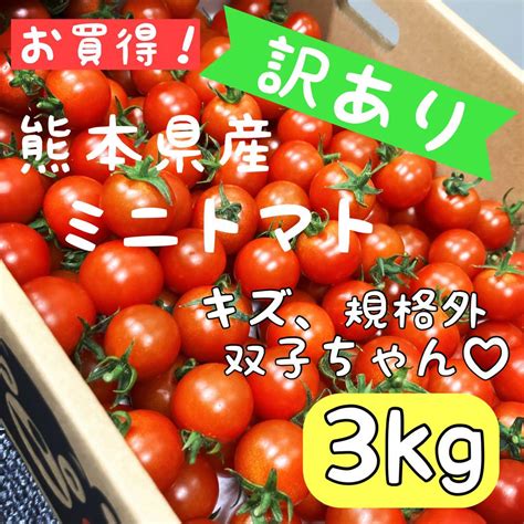 熊本県産ミニトマト3kg【訳あり】 メルカリ