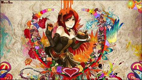 Colorful Flowers Redheads Sweets Snyp Anime Anime Girls 1920x1080 Nature Flowers Hd Art Hd