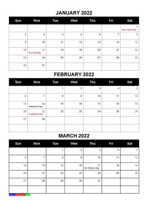Dec Jan Calendar 2022 Template Calendar Design