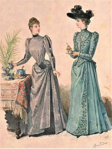 La Mode Illustree 1891 Old Fashion Dresses Victorian Fashion 19th