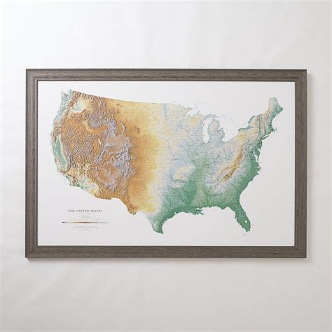 Topographic Usa Map Map Wall Art Wall Maps Art