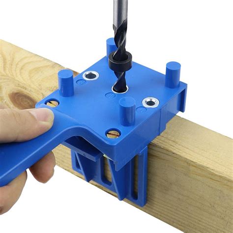 Drill Locator Pocket Hole Jig Woodworking Self Centering Punch Doweling