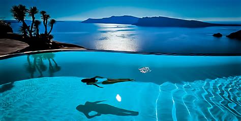 Perivolas Luxury Hotel Infinity Pool In Santorini Greece The