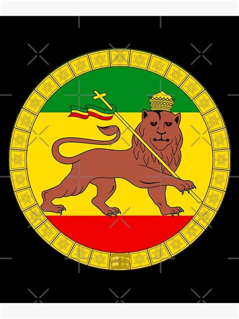 Lion Of Judah Haile Selassie Ethiopian Flag History Canvas Print By