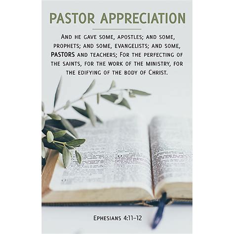 Pastor Appreciation Bulletin And He Gave Package Of 100 Lifeway