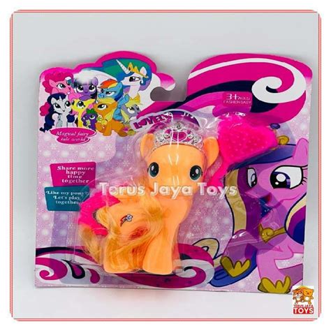 Jual Mainan Anak Perempuan Kuda Poni Karet Unicorn Little Pony Di